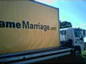 My Lame Marriage mobile billboard