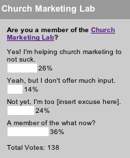 Are you a member of the Church Marketing Lab?