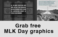 Grab free Martin Luther King Jr. Day graphics