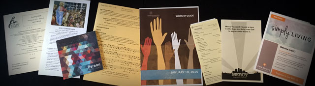 Church bulletins