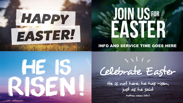 Easter social graphics