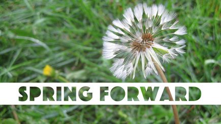 Daylight Savings Social Media Graphic: Spring Forward 