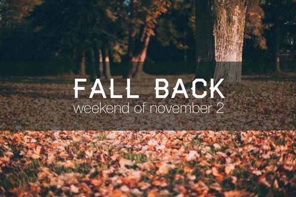 Daylight Savings Fall Back Social Media Graphic