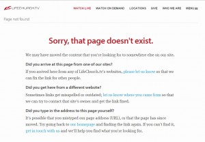 LifeChurch.tv 404 error page