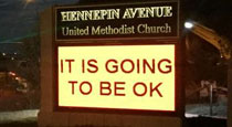 A Different Approach to Church Signs: It Is Going to Be OK