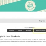 High school ministry page email opt-in form