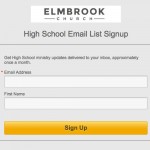 Church email sample opt-in form