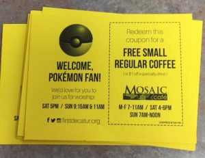 Free coffee coupon for Pokemon fans