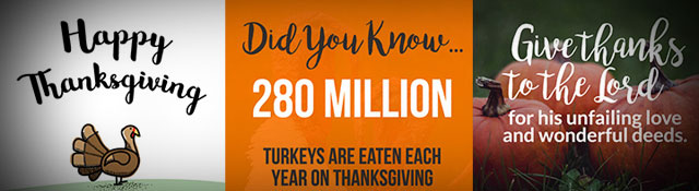 More Thanksgiving Social Media Graphics