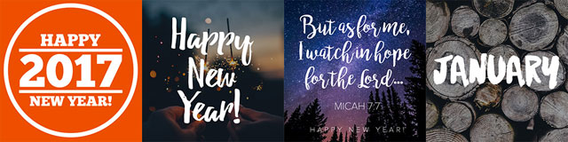 Free New Year's social media graphics