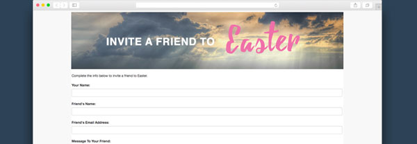 Download a free Easter invites tool