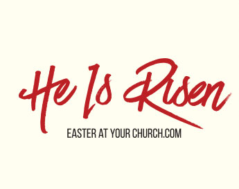 Easter branding templates: He Is Risen