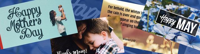 Mother's Day (and all of May) social media graphics for your church