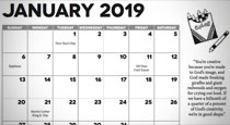 2019 Calendar for Church Communicators